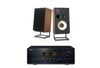 JBL L100 Classic 12" 3-Way Bookshelf Speaker Pair with Yamaha A-S2200 Black Integrated Amplifier Bundle - Safe and Sound HQ