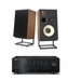 JBL L100 Classic 12" 3-Way Bookshelf Speaker Pair with Yamaha R-N1000A Stereo Receiver Bundle - Safe and Sound HQ