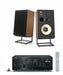 JBL L100 Classic 12" 3-Way Bookshelf Speaker Pair with Yamaha R-N2000A Stereo Receiver Bundle - Safe and Sound HQ