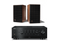 JBL L82 Classic 8 Inch 2-way Bookshelf Loudspeaker Pair with Yamaha R-N800A Stereo Network A/V Receiver Bundle - Safe and Sound HQ