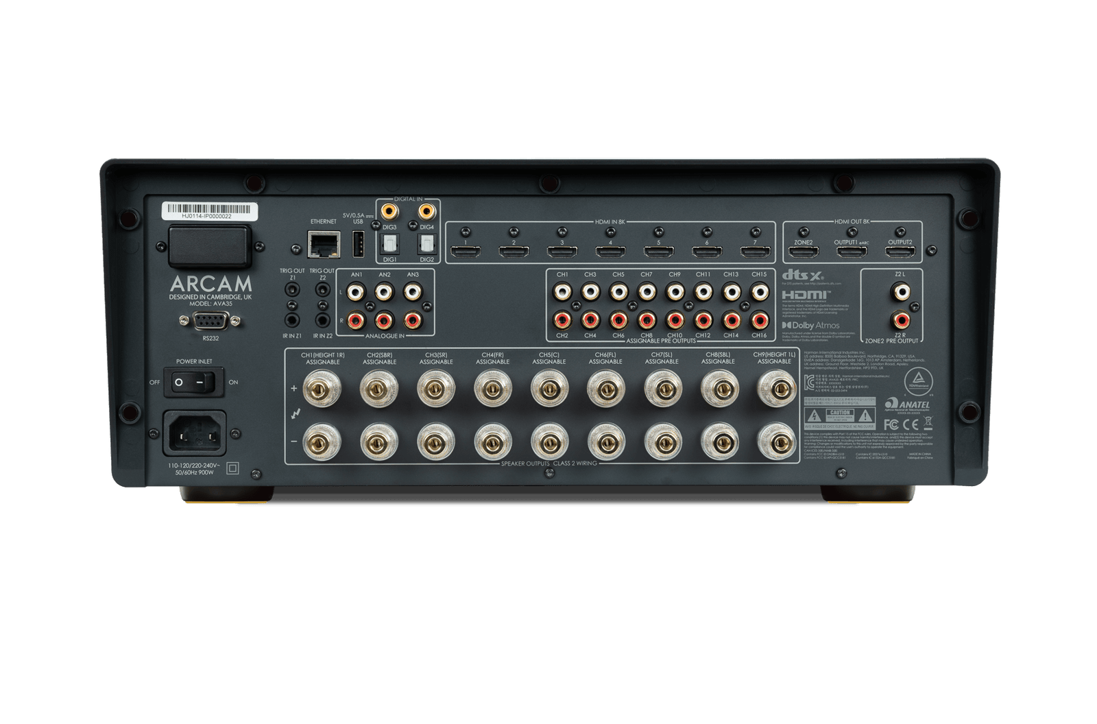 Arcam AVA35 Radia Series 9 Channel Class G A/V Receiver with Dirac Live and 16 Channel Processing - Safe and Sound HQ