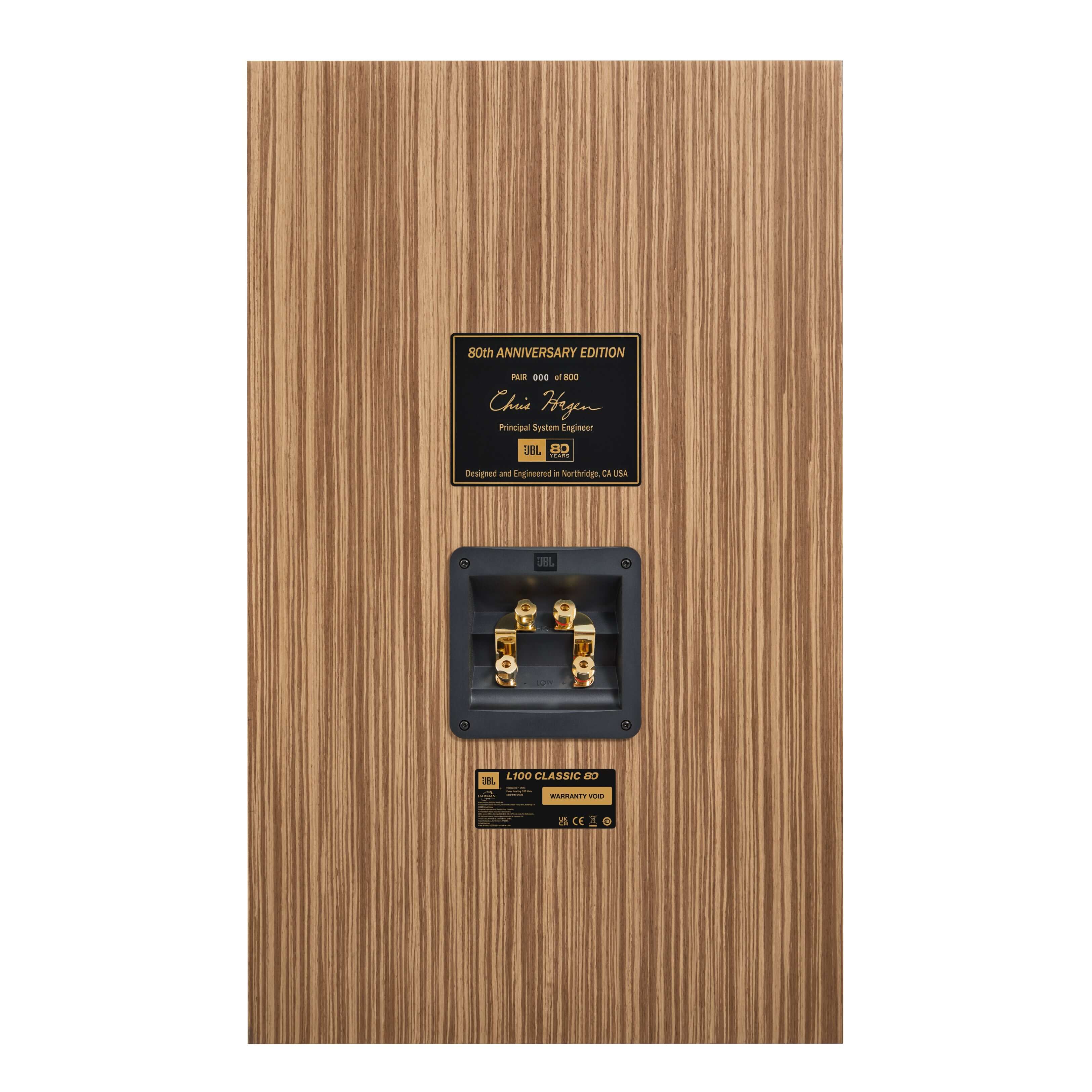 JBL L100 Classic 80 12" 3-Way 80th Anniversary Edition Bookshelf Loudspeaker (Pair) - Safe and Sound HQ