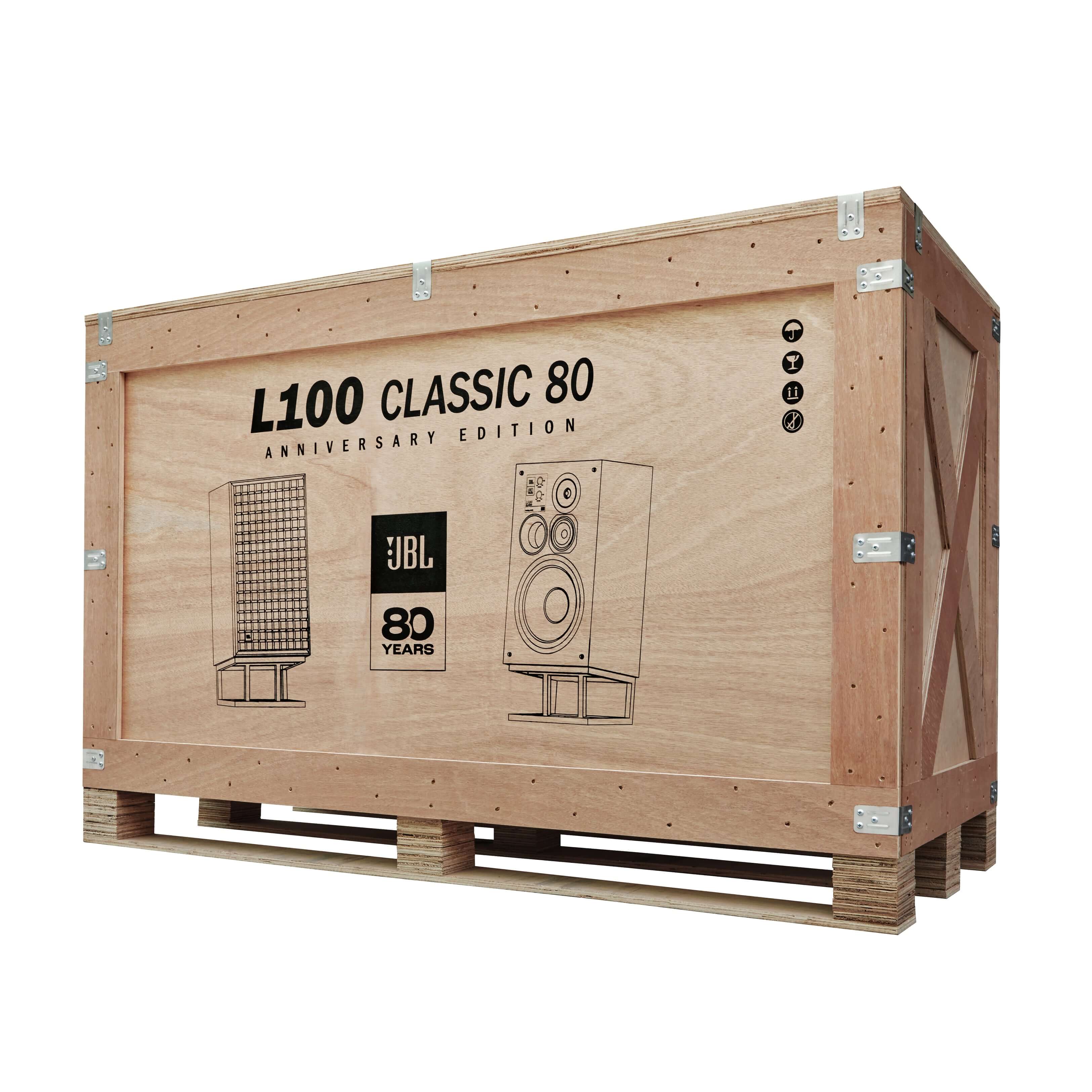 JBL L100 Classic 80 12" 3-Way 80th Anniversary Edition Bookshelf Loudspeaker (Pair) - Safe and Sound HQ