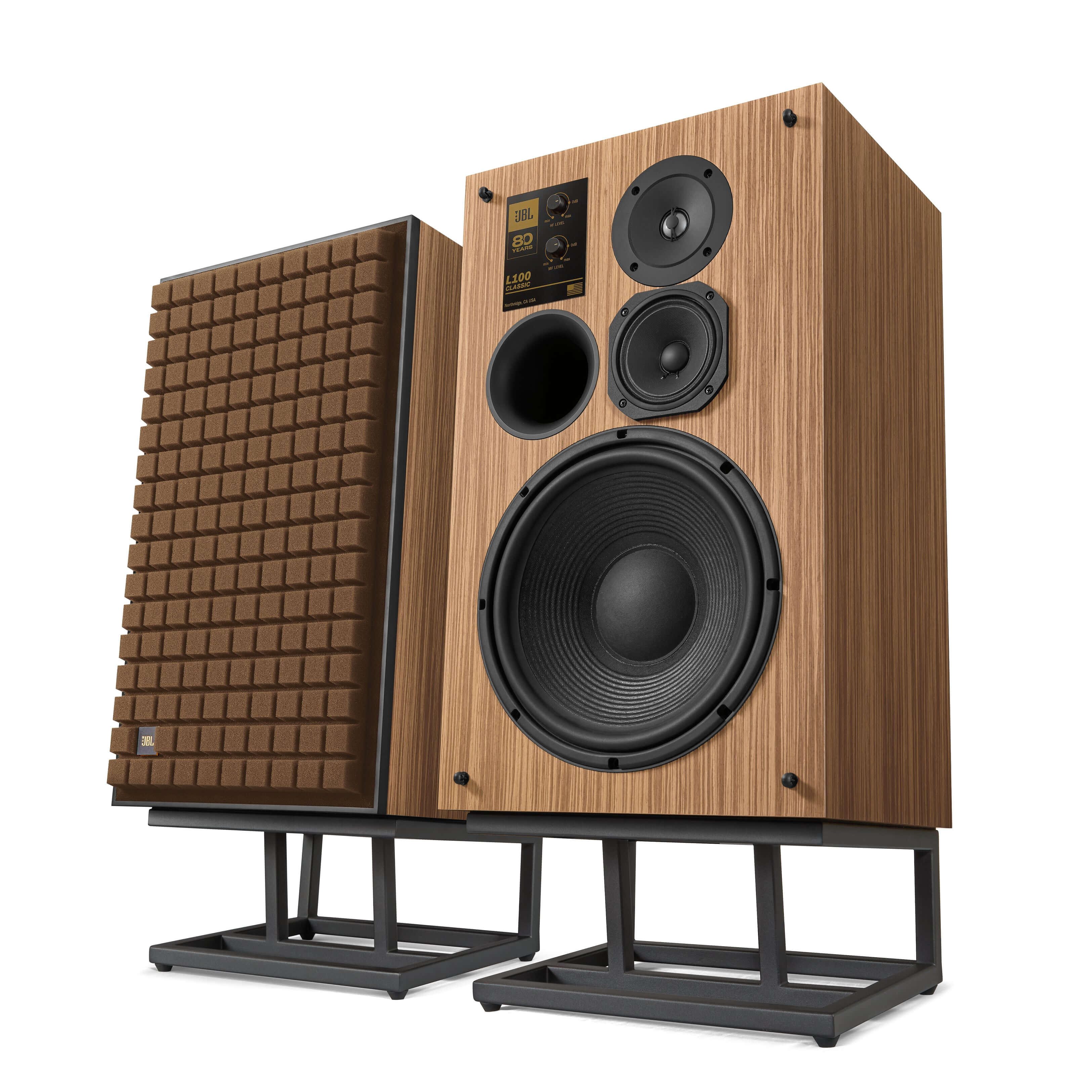 JBL L100 Classic 80 12" 3-Way 80th Anniversary Edition Bookshelf Loudspeaker (Pair) - Safe and Sound HQ