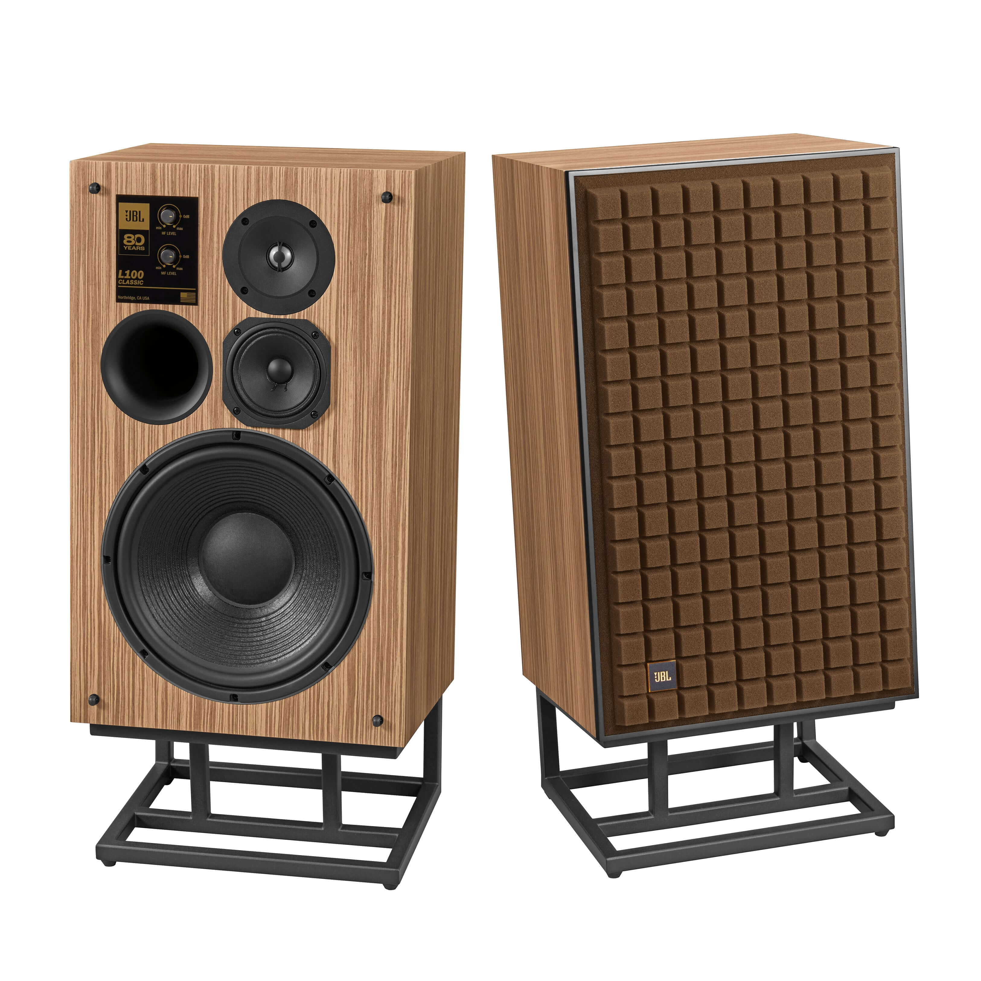 JBL L100 Classic 80 12" 3-Way 80th Anniversary Edition Bookshelf Loudspeaker (Pair) - Safe and Sound HQ