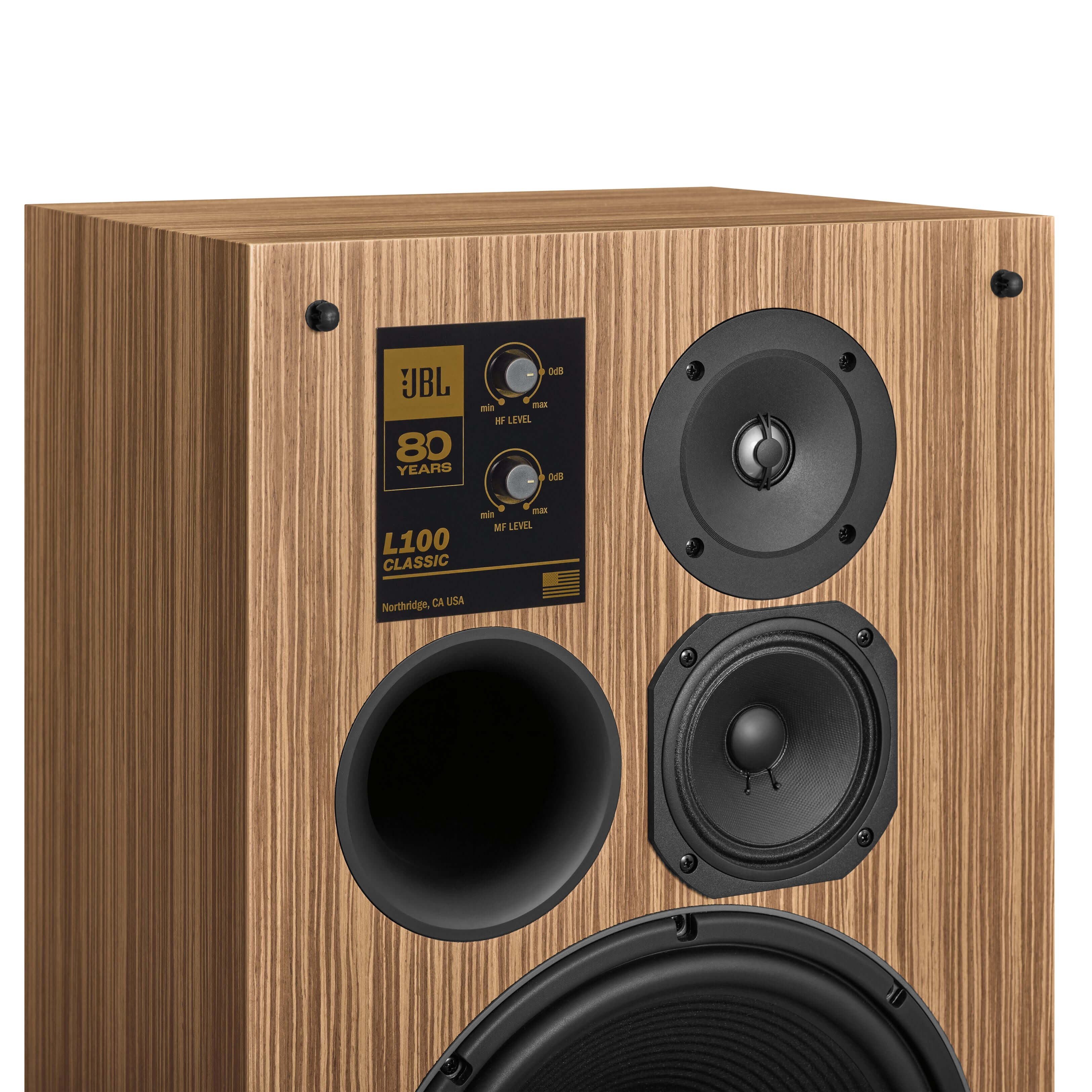 JBL L100 Classic 80 12" 3-Way 80th Anniversary Edition Bookshelf Loudspeaker (Pair) - Safe and Sound HQ