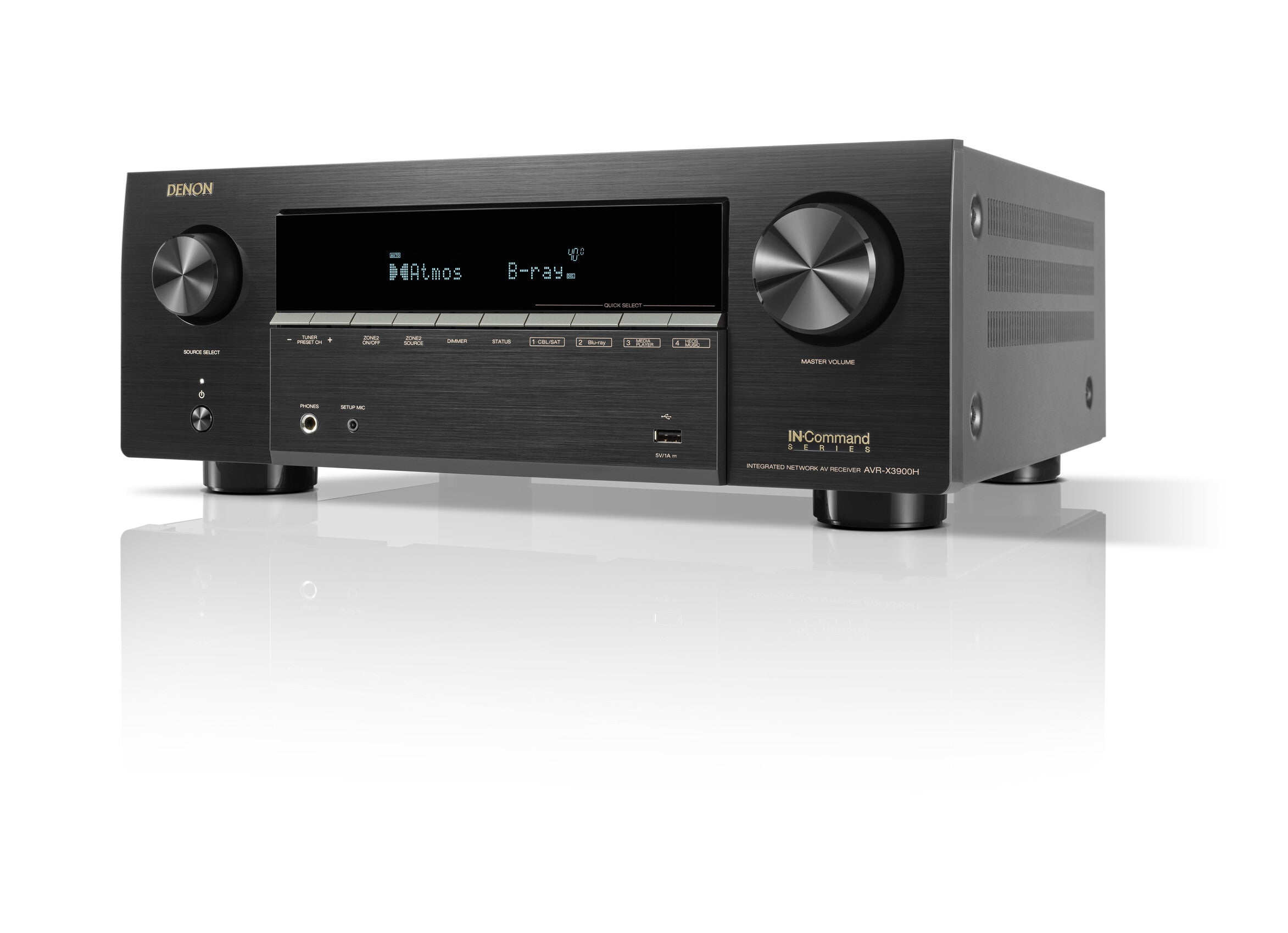 Denon AVR-X3900H 9.4 Channel 8K A/V Receiver with HEOS