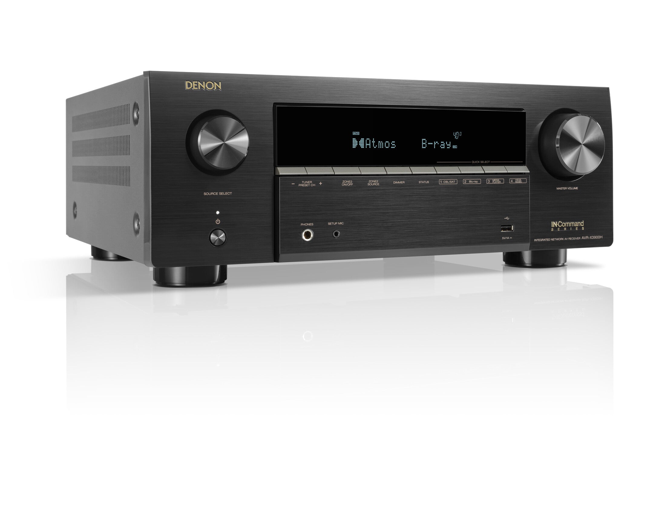 Denon AVR-X3900H 9.4 Channel 8K A/V Receiver with HEOS