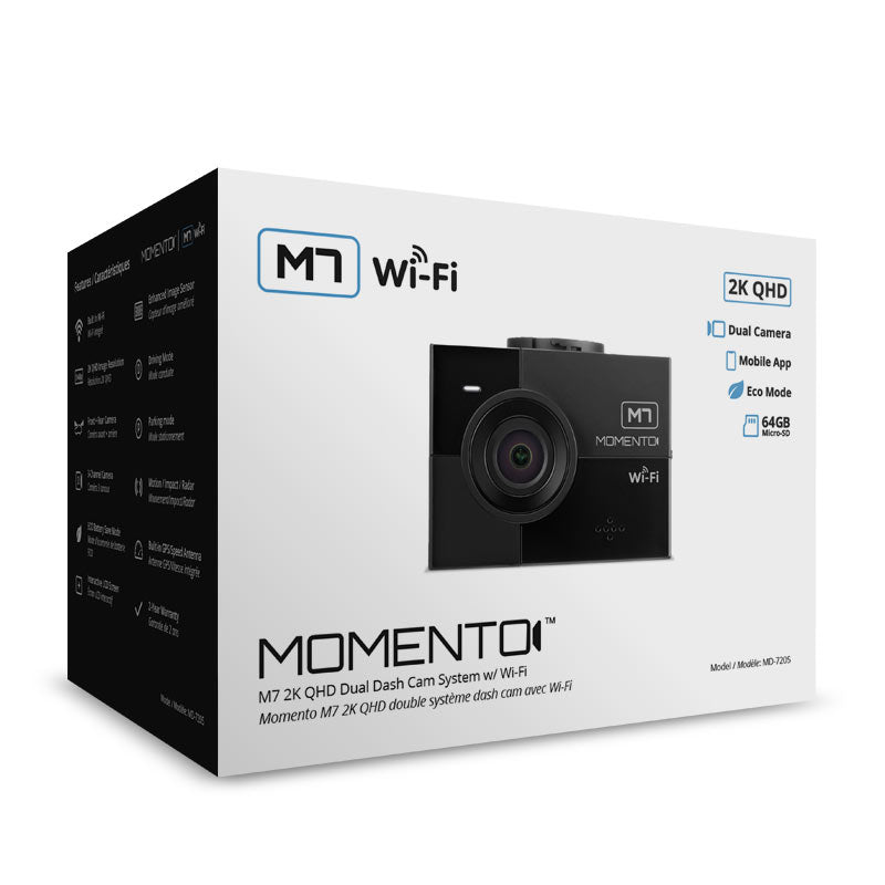 Momento MD-7205 M7 3-Channel 2K QHD Dash Camera Front & Rear - Safe and Sound HQ