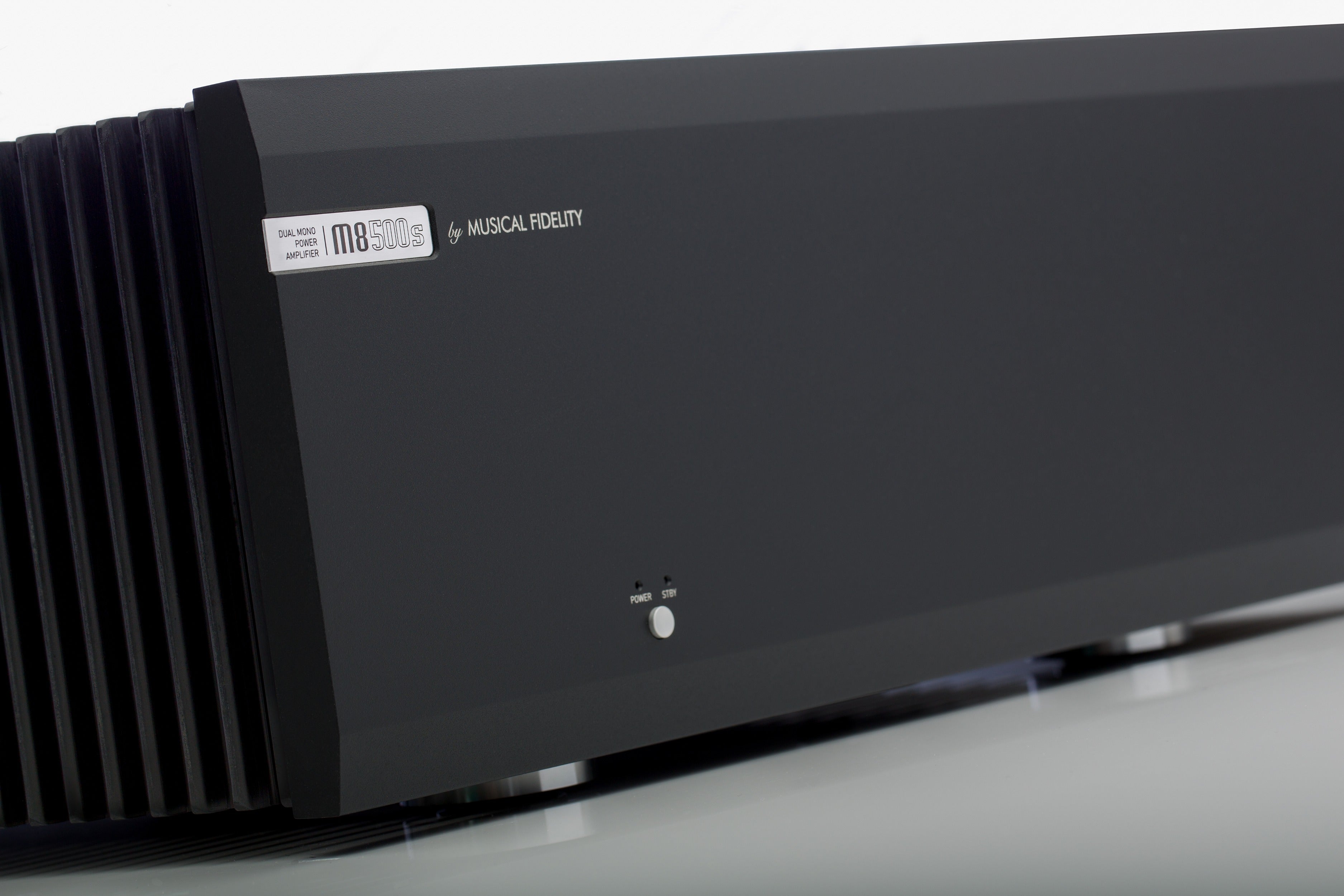 Musical Fidelity M8S-500S Power Amplifier Open Box, high-performance audio component.