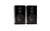 Monitor Audio Silver 100 8G Bookshelf Speakers (Pair) in high gloss black finish showcasing true 3-way system design.