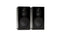 Monitor Audio Silver 100 8G Bookshelf Speakers (Pair) in high gloss black finish showcasing true 3-way system design.