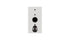 Monitor Audio Silver 100 8G Bookshelf Speakers (Pair) back panel with connection terminals and bass port.
