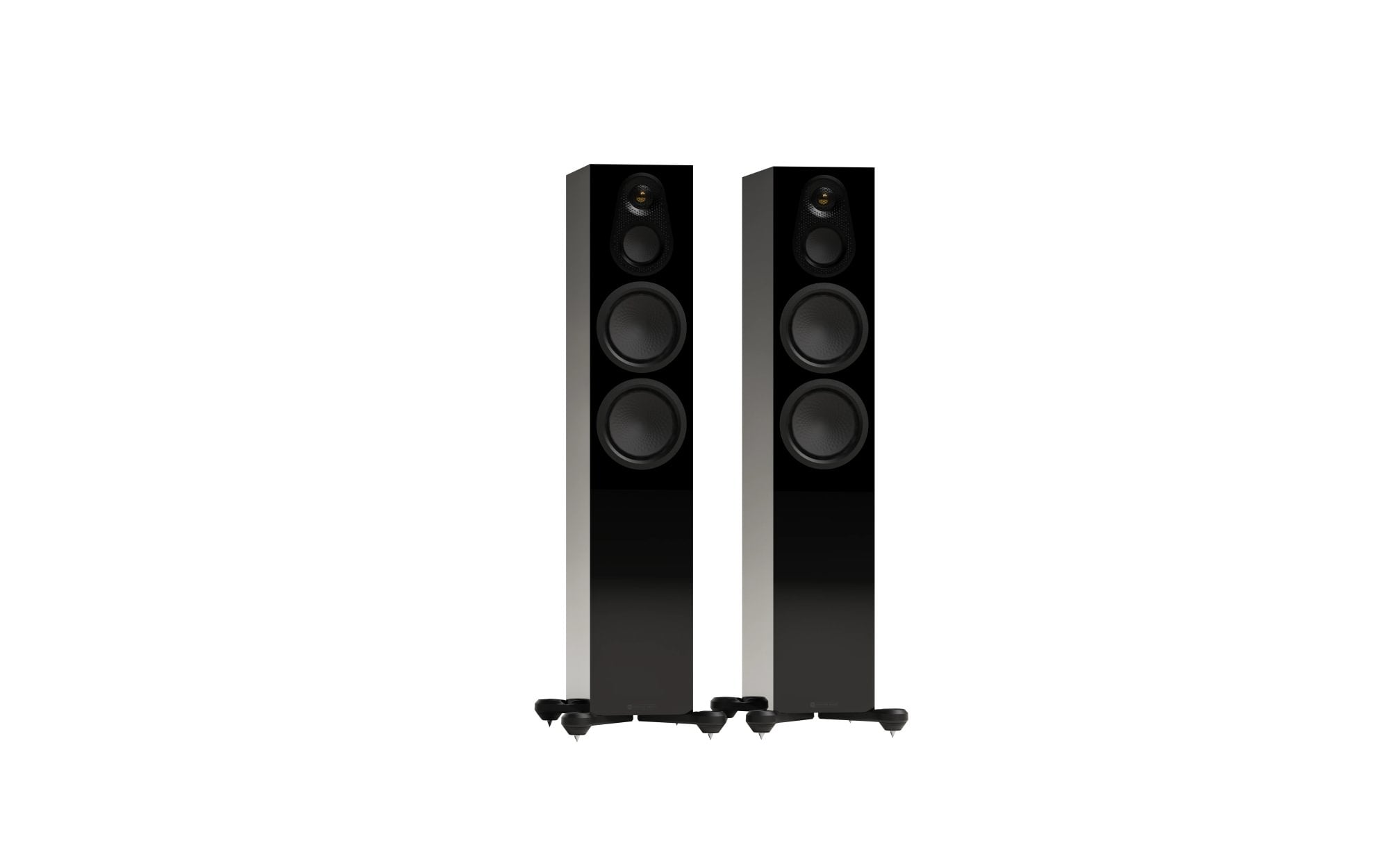 Monitor Audio Silver 300 8G Floorstanding Speakers (Pair) in High Gloss Black finish