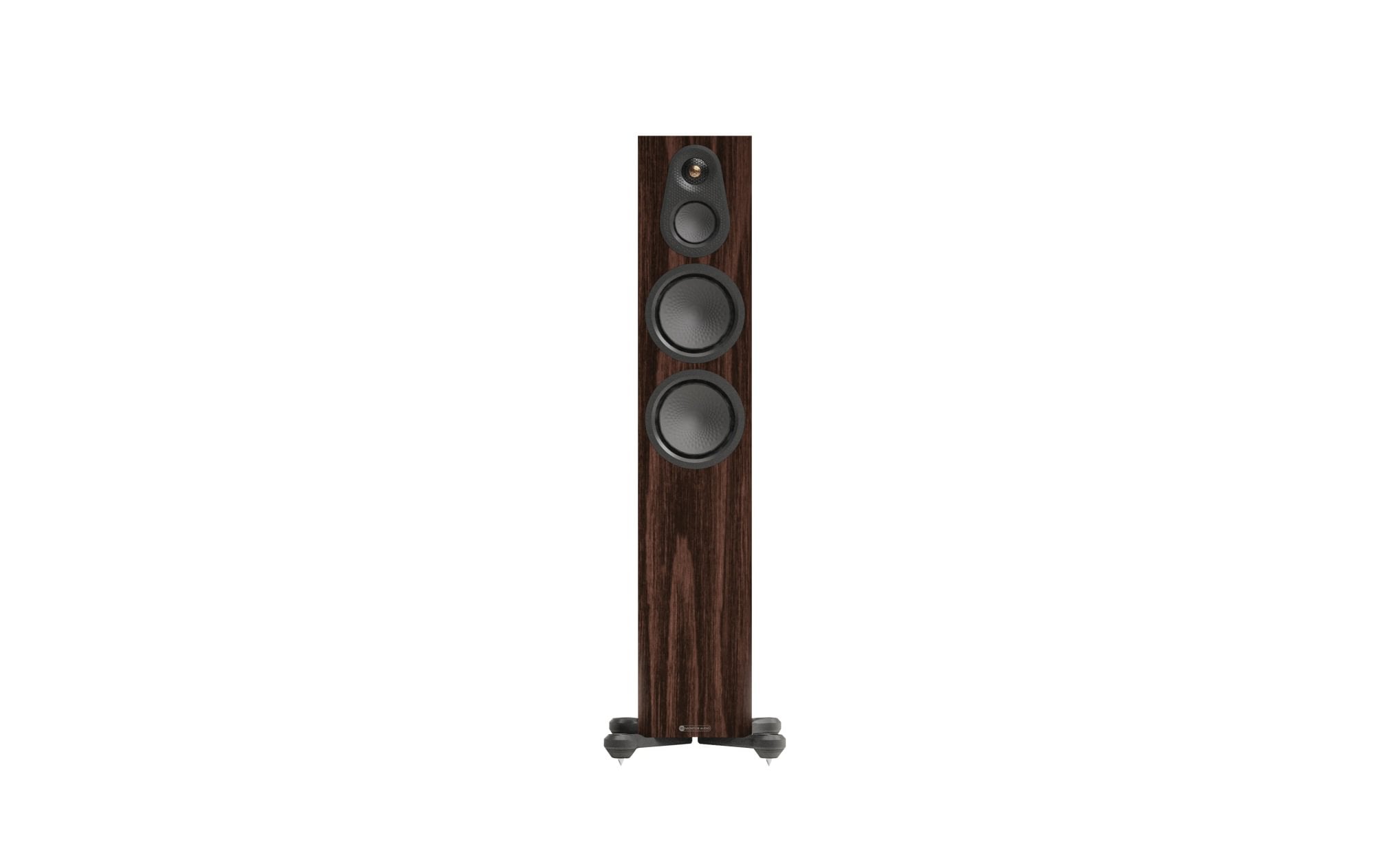 Monitor Audio Silver 300 8G Floorstanding Speakers (Pair) in elegant design with dual bass drivers.