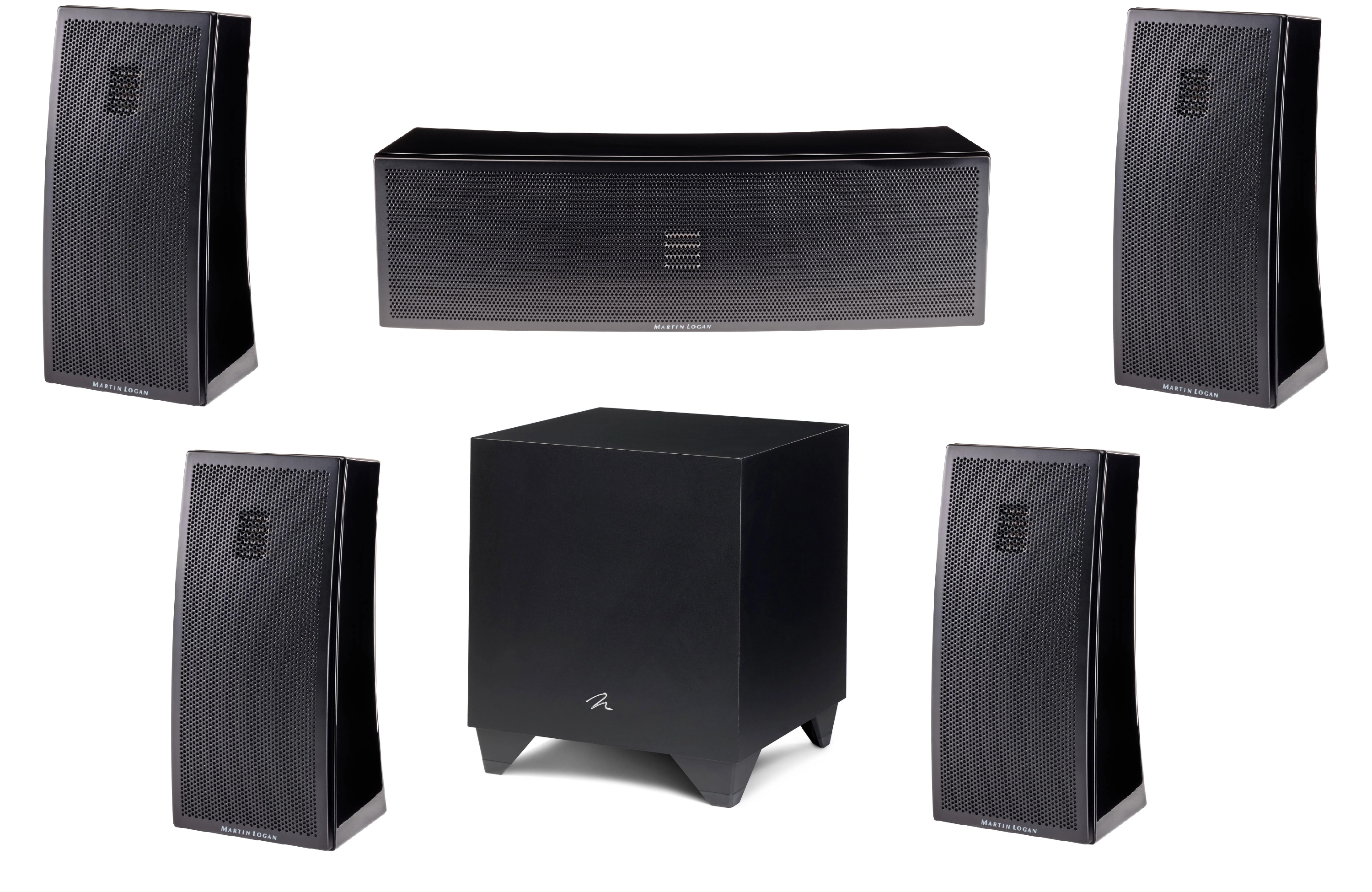 Martin Logan Motion 2i Speakers with Motion 6i Center and Dynamo 600X Subwoofer 5.1 Speaker Bundle - Safe and Sound HQ