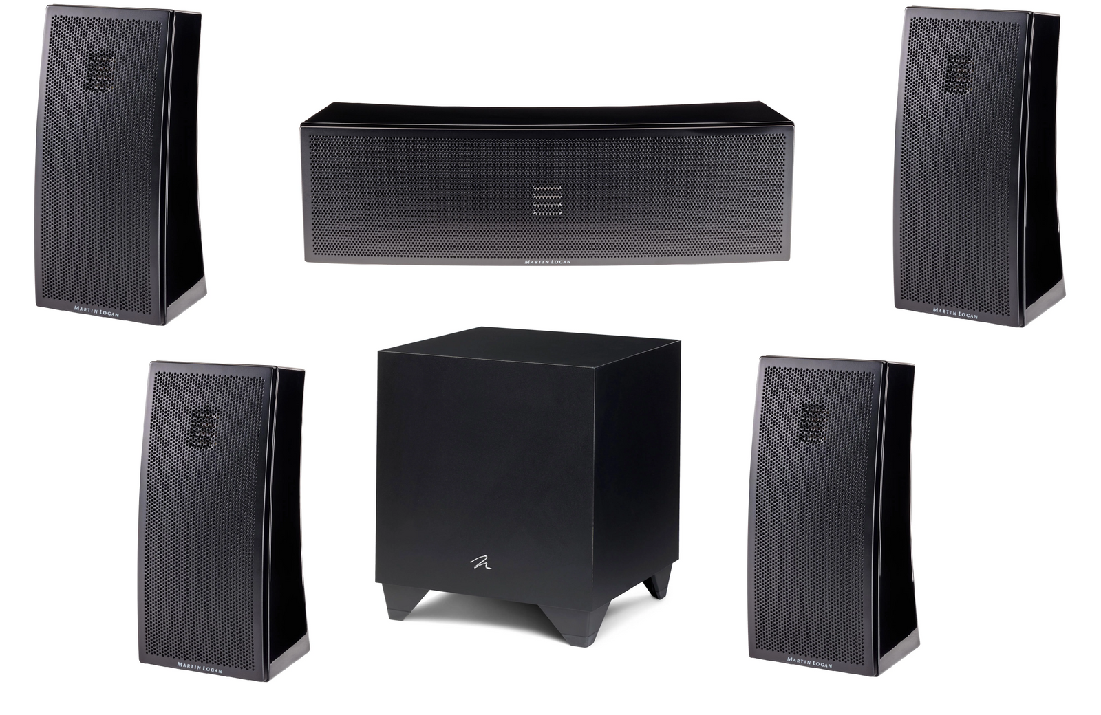 Martin Logan Motion 2i Speakers with Motion 6i Center and Dynamo 600X Subwoofer 5.1 Speaker Bundle - Safe and Sound HQ