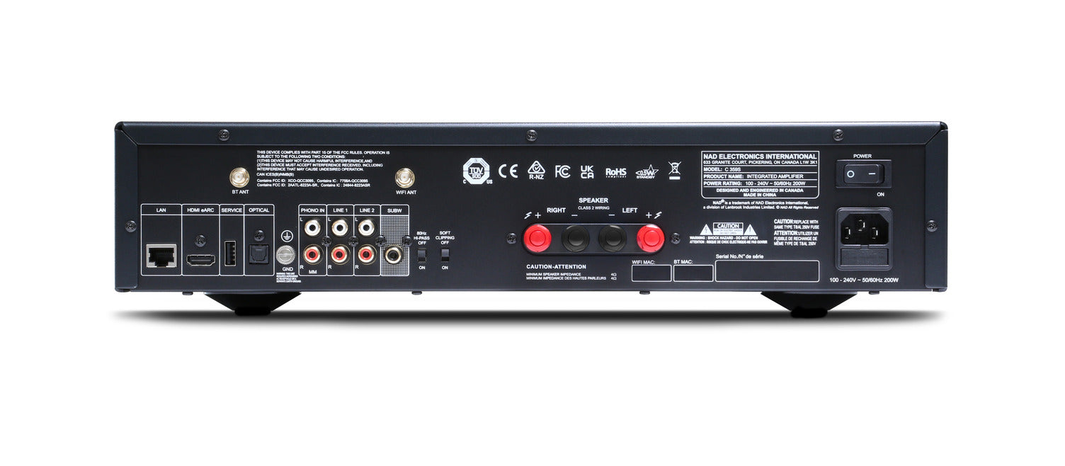 NAD Electronics C 359S Streaming Integrated Amplifier with BluOS - Safe and Sound HQ