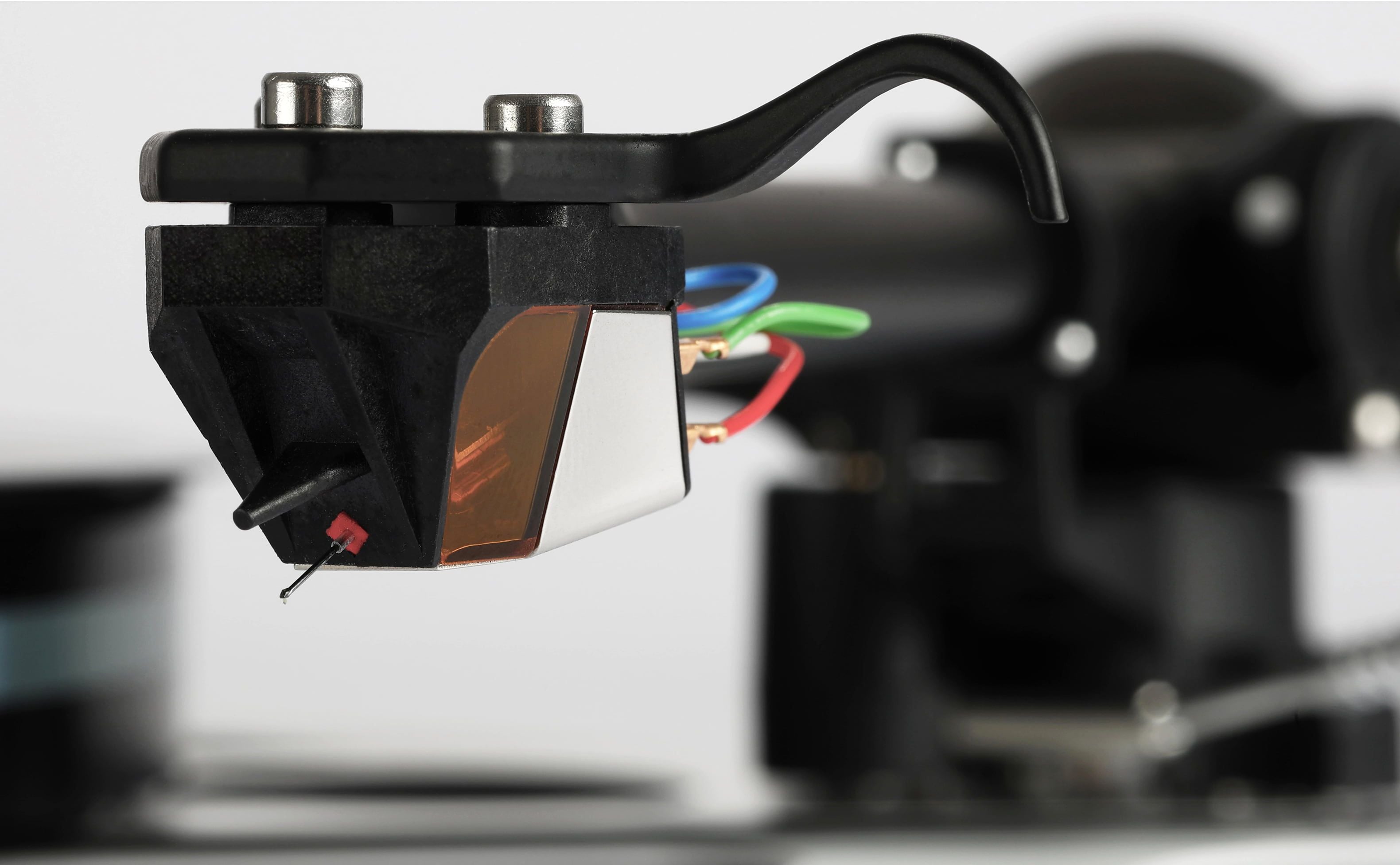 Rega ND9 Moving Magnet Phono Cartridge detailed view showcasing cantilever and stylus design.