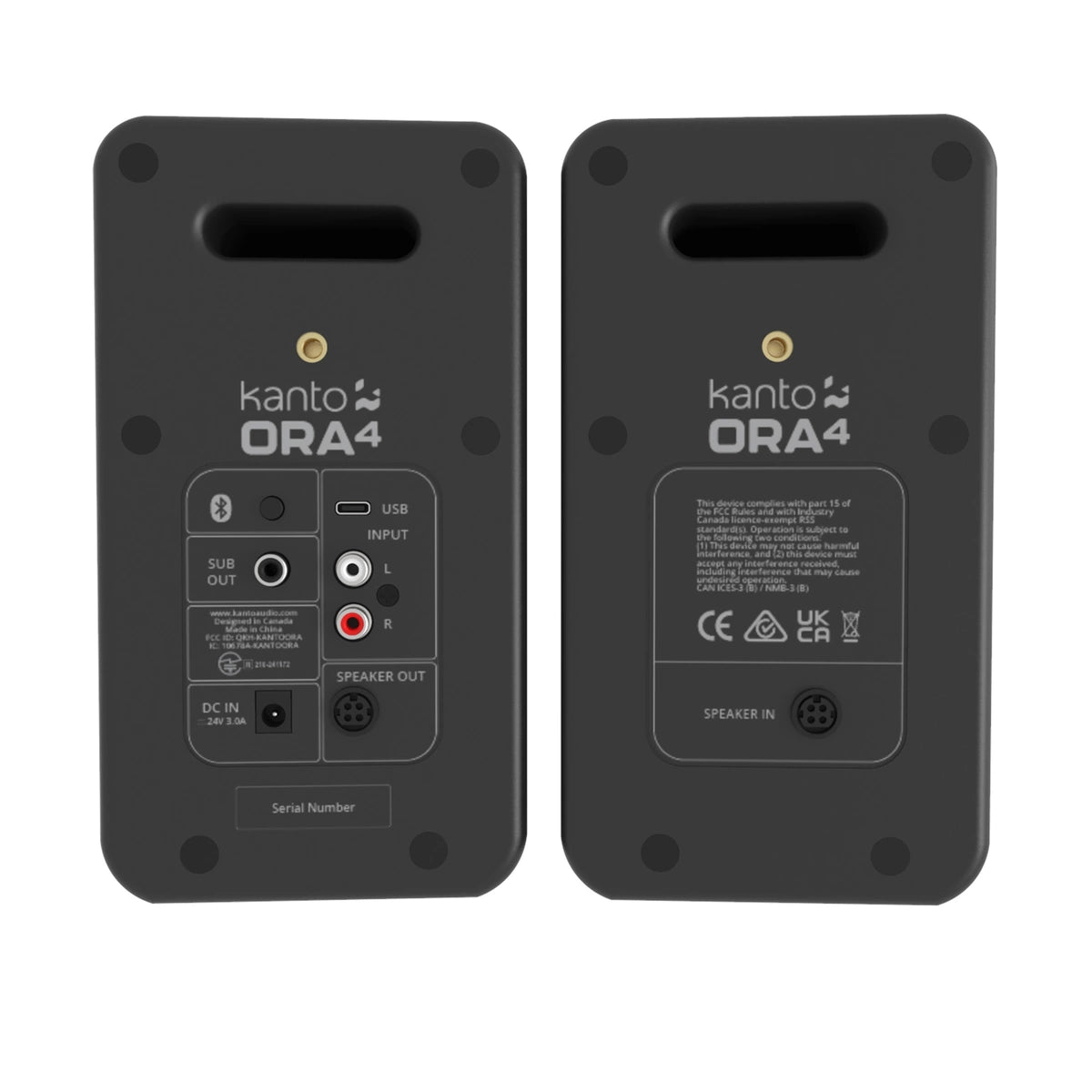 Kanto ORA4 Powered Bookshelf Speakers with Bluetooth (Pair)