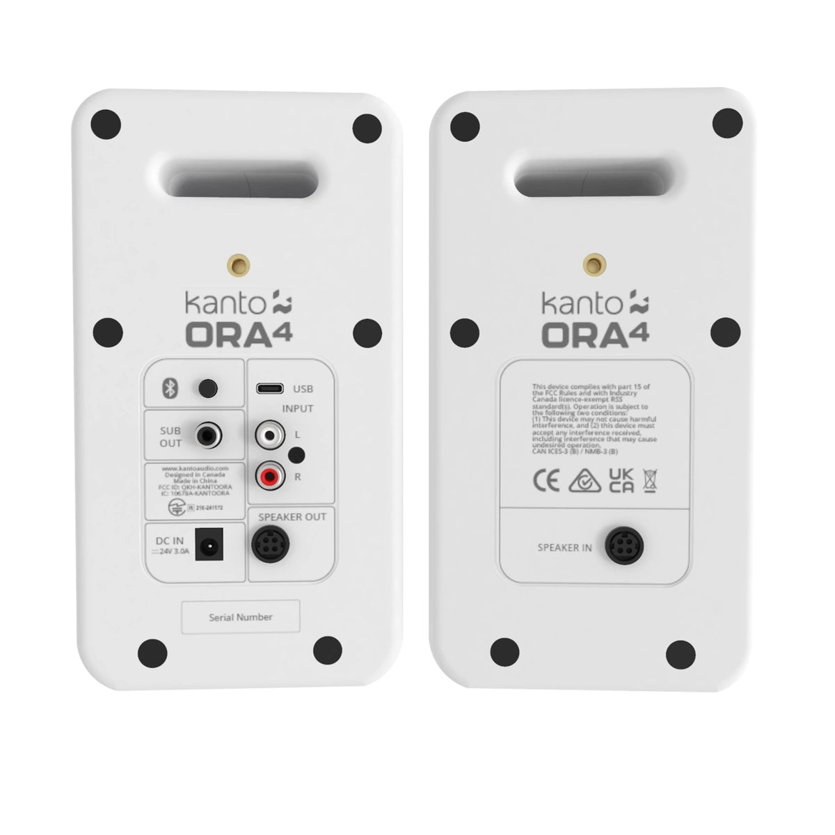 Kanto ORA4 Powered Bookshelf Speakers with Bluetooth (Pair)