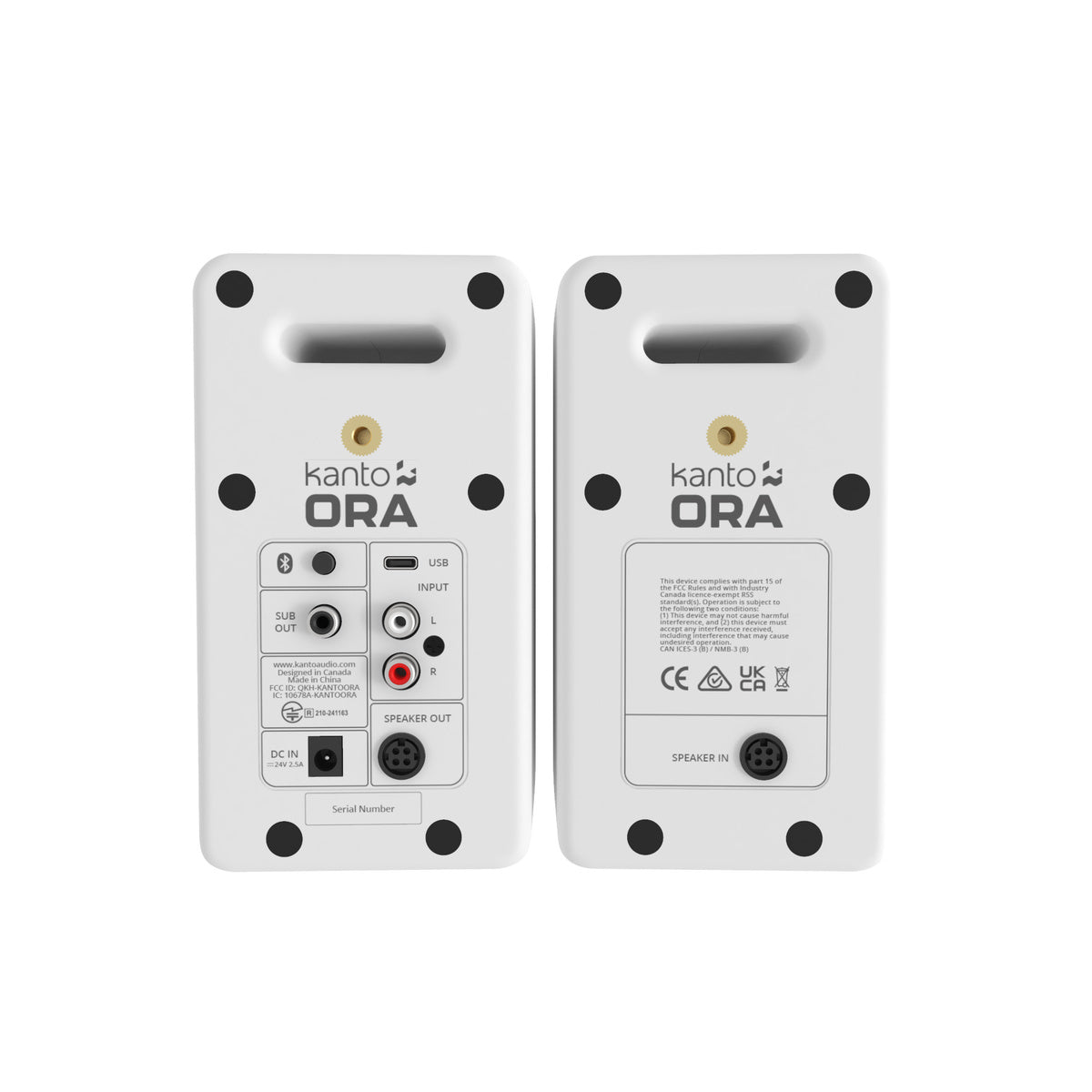 Kanto ORA Powered Bookshelf Speakers with Bluetooth (Pair)