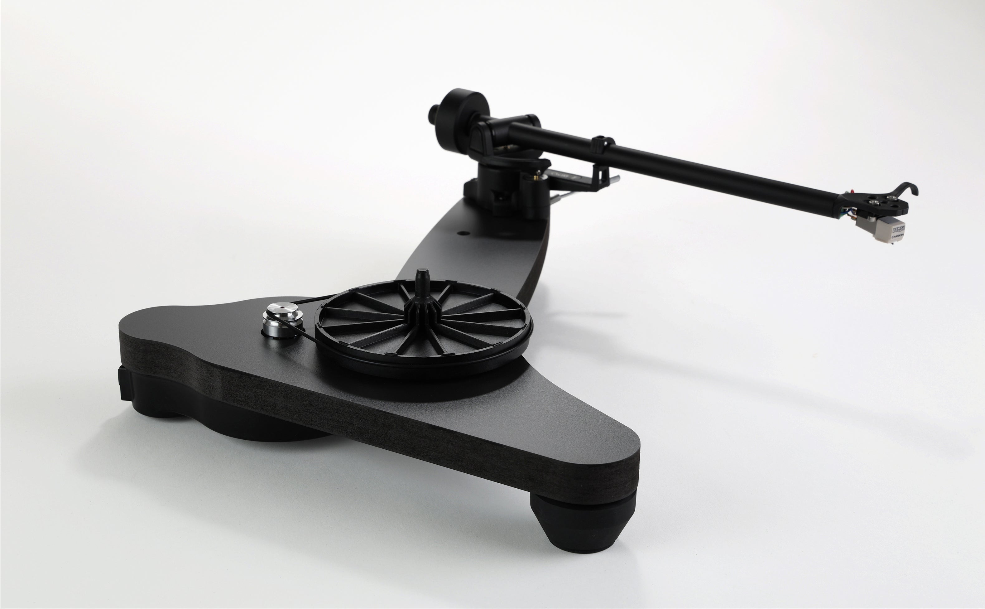 Rega Replay Plug and Play Turntable with Rega Carbon Cartridge showcasing its sleek design and RB110 tonearm.