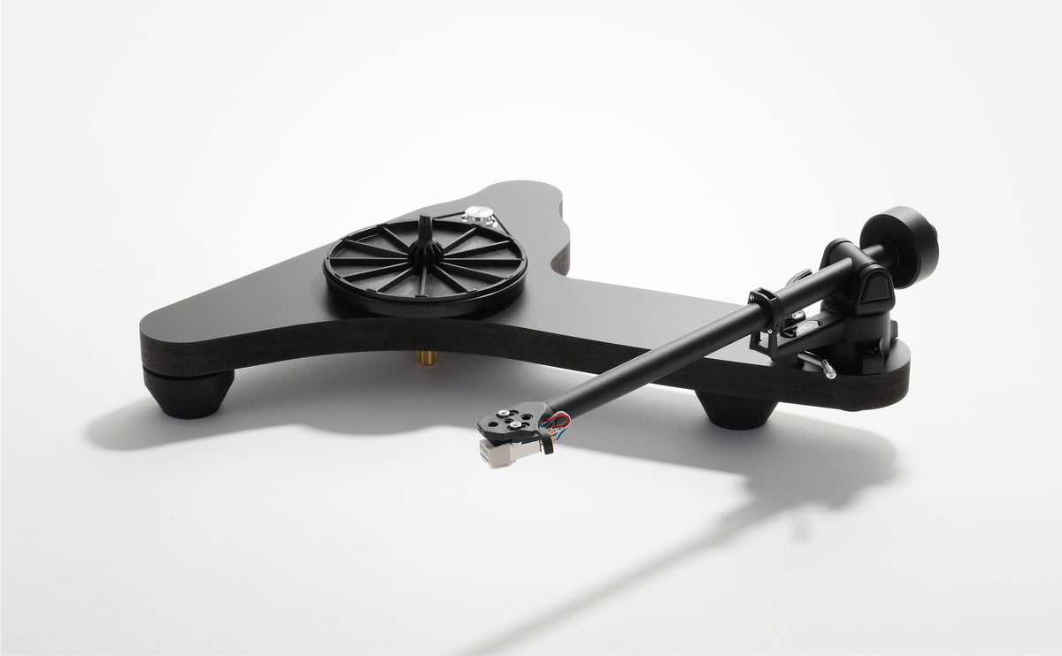 Rega Replay Plug and Play Turntable with Rega Carbon Cartridge showcasing sleek design and RB110 tonearm.