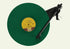 Rega Replay Plug and Play Turntable with Rega Carbon Cartridge showcasing a green vinyl record on the turntable.
