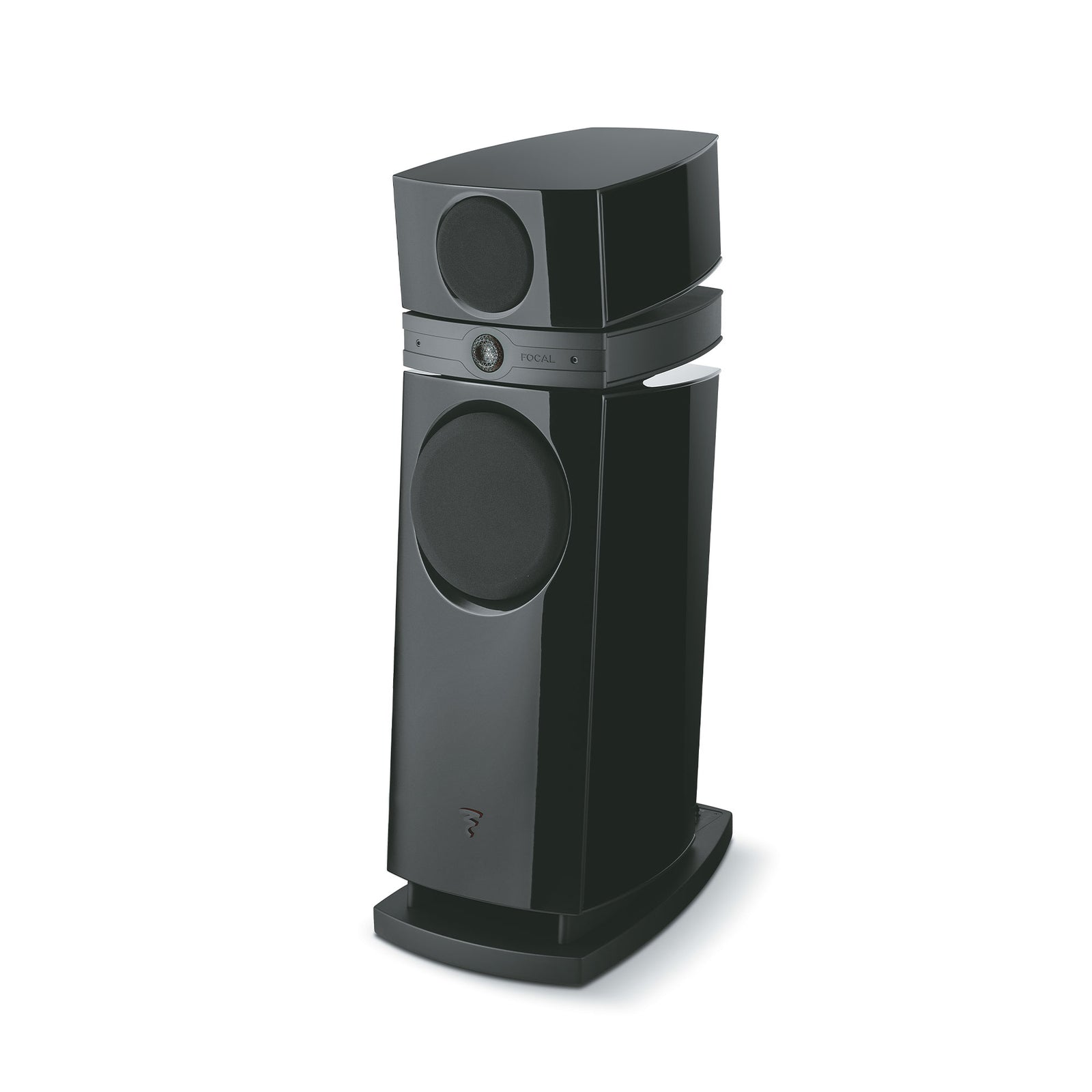 Focal Scala Utopia EVO M High-End 3-Way Floorstanding Speaker (Pair) in sleek black finish.