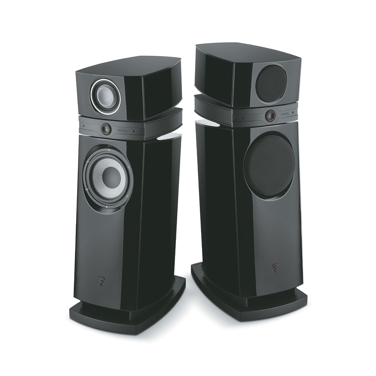 Focal Scala Utopia EVO M High-End 3-Way Floorstanding Speaker (Pair) in black high gloss finish