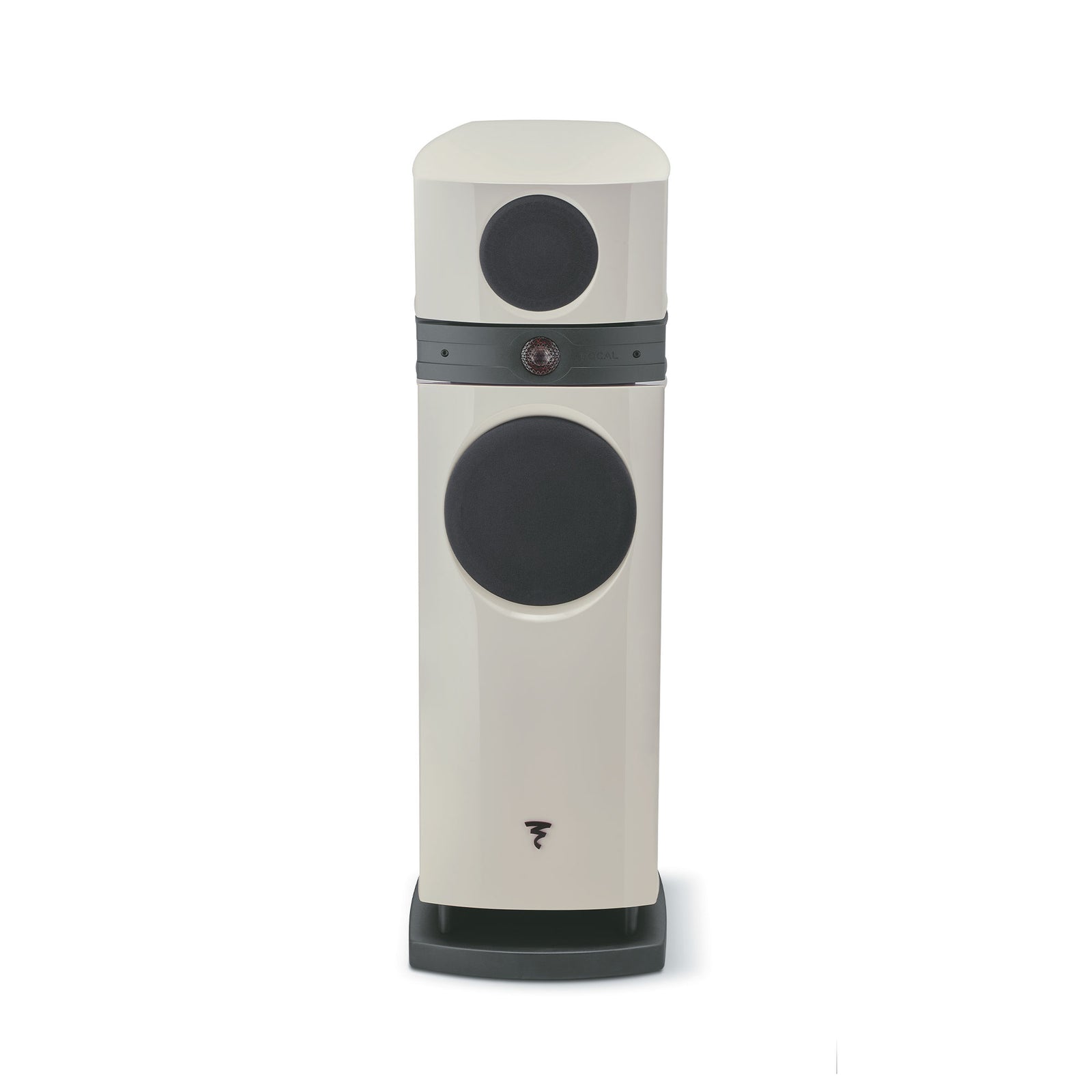 Focal Scala Utopia EVO M High-End 3-Way Floorstanding Speaker (Pair) in elegant white finish.