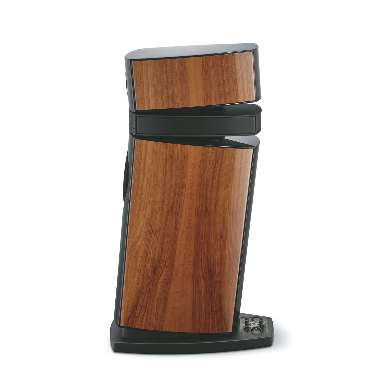 Focal Scala Utopia EVO M High-End 3-Way Floorstanding Speaker (Pair) showcasing its sleek wooden design.