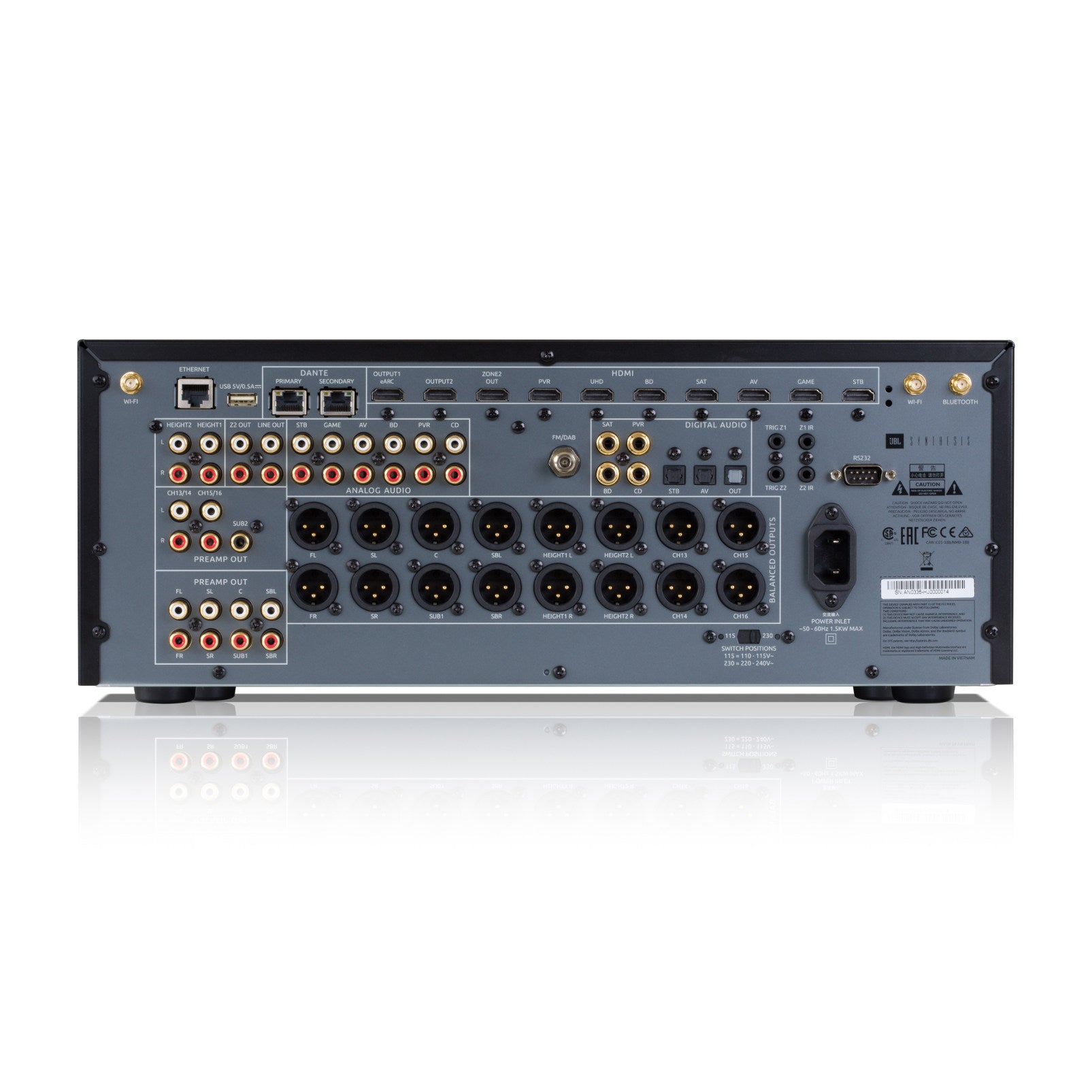 JBL SDP-55 Synthesis 16 Channel Surround Sound A/V Processor