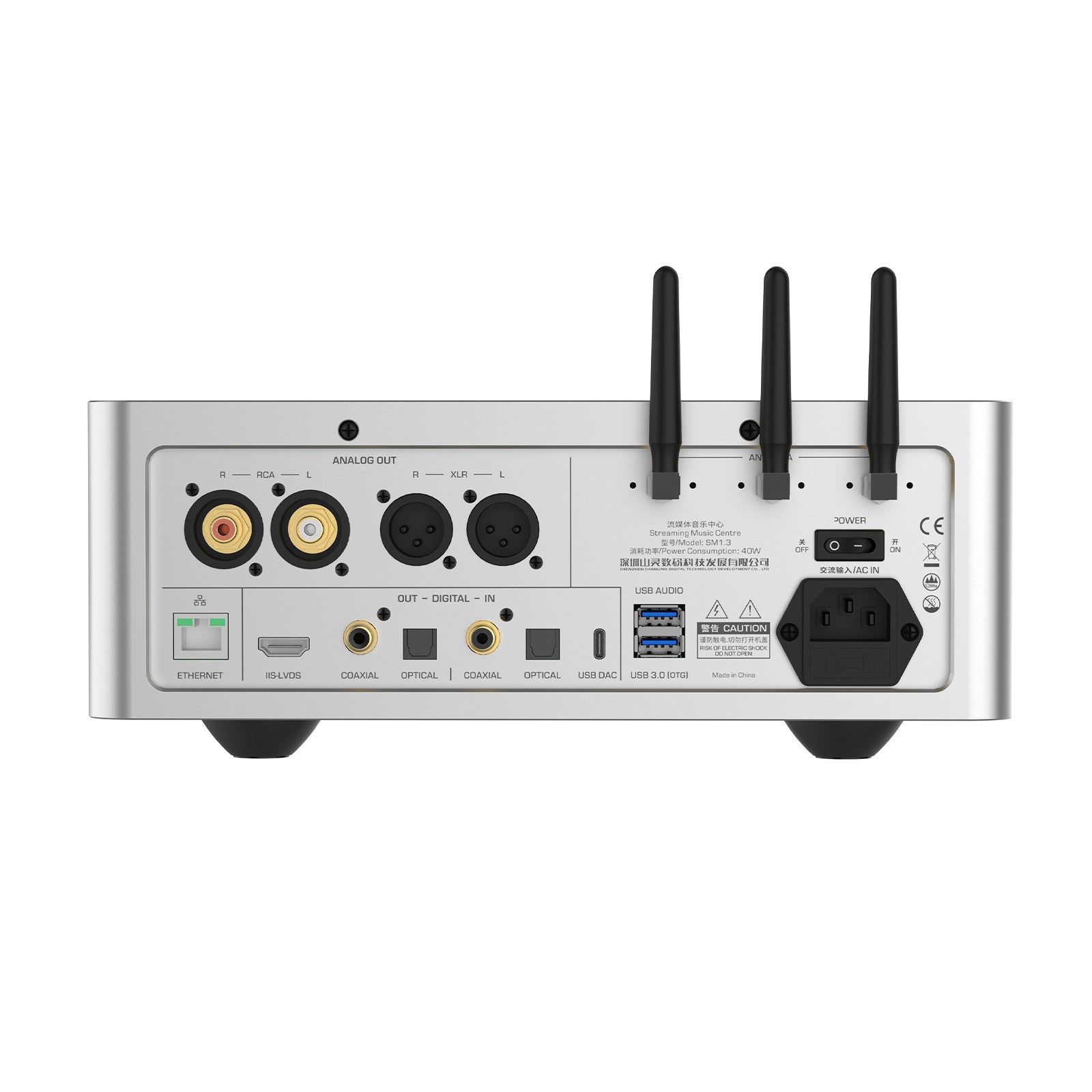 Shanling SM1.3 High-Resolution Music Streamer, DAC, and Headphone Amplifier - Safe and Sound HQ