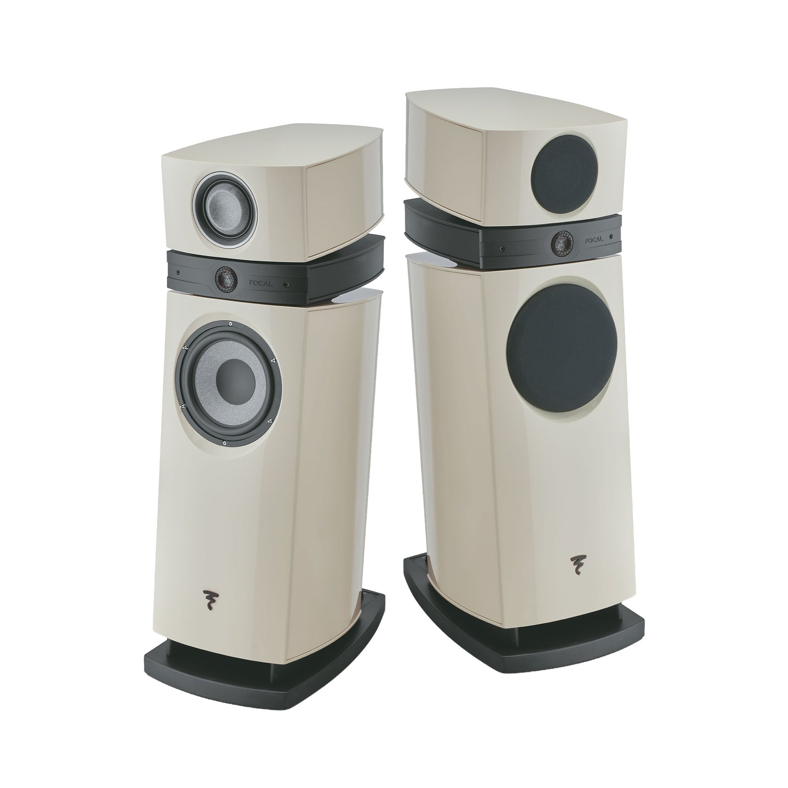 Focal Scala Utopia EVO M High-End 3-Way Floorstanding Speaker (Pair) in off white high gloss finish