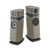 Focal Scala Utopia EVO M High-End 3-Way Floorstanding Speaker (Pair) in warm taupe high gloss finish.