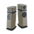 Focal Scala Utopia EVO M High-End 3-Way Floorstanding Speaker (Pair) in warm taupe high gloss finish.