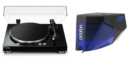 Yamaha TT-N503 MusicCast Vinyl 500 Wi-Fi Turntable with Ortofon 2M Blue Phono Cartridge Bundle - Safe and Sound HQ