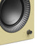 Kanto TUK G2 Powered Bookshelf Speakers with Bluetooth 5.4, Dual RCA and USB-C Inputs (Pair) close-up of speaker driver and control dial.
