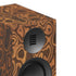 Kanto TUK G2 Powered Bookshelf Speakers with Bluetooth 5.4, Dual RCA and USB-C Inputs (Pair) close-up of wood finish.