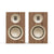 Kanto TUK G2 Powered Bookshelf Speakers with Bluetooth 5.4, Dual RCA and USB-C Inputs (Pair) in walnut finish.