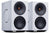 Cambridge Audio L/R X Powered Bookshelf Speakers with Built-in DAC, Wi-Fi, and Bluetooth (Pair) in white color.
