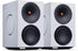 Cambridge Audio L/R X Powered Bookshelf Speakers with Built-in DAC, Wi-Fi, and Bluetooth (Pair) in white color.