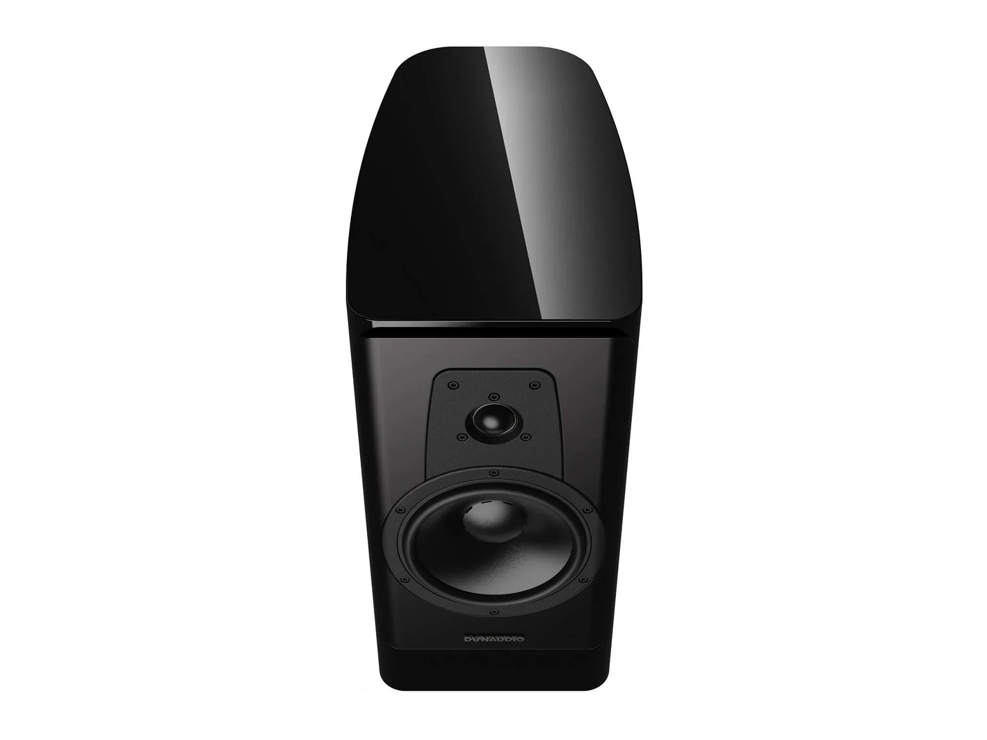 Dynaudio Contour 20 Dark Star Black Edition Bookshelf Monitor Speaker (Pair) front view showing sleek black design.