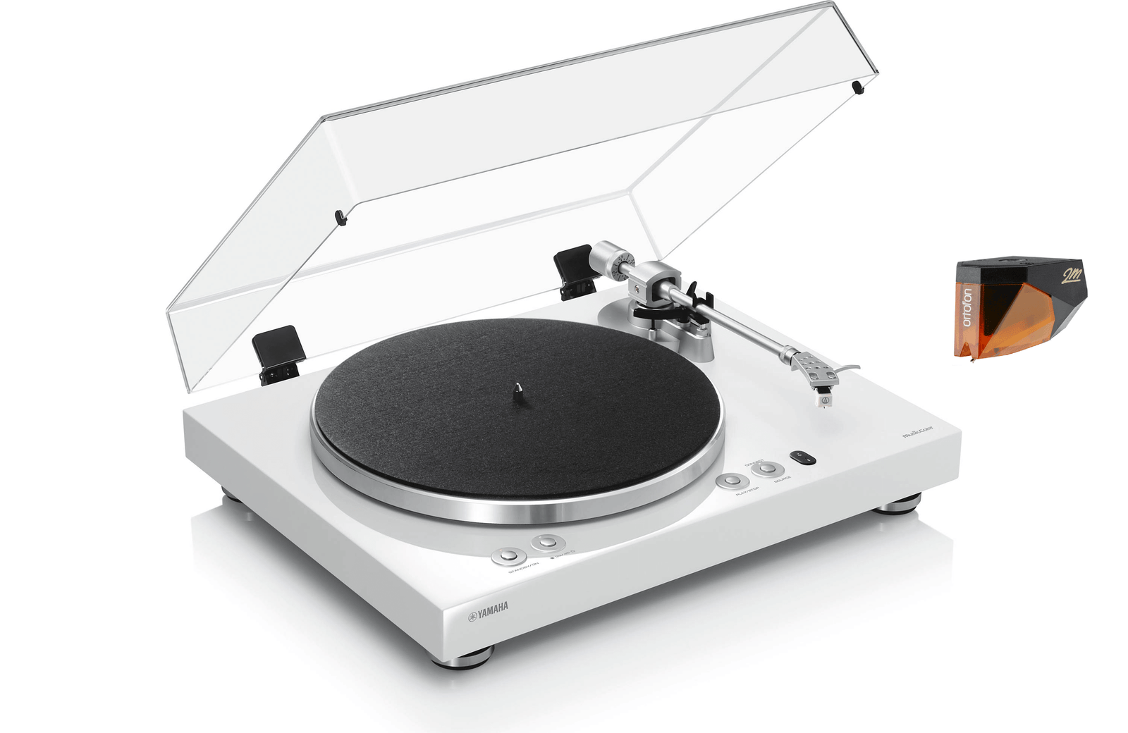 Yamaha TT-N503 MusicCast Vinyl 500 Wi-Fi Turntable with Ortofon 2M Bronze Phono Cartridge Bundle - Safe and Sound HQ