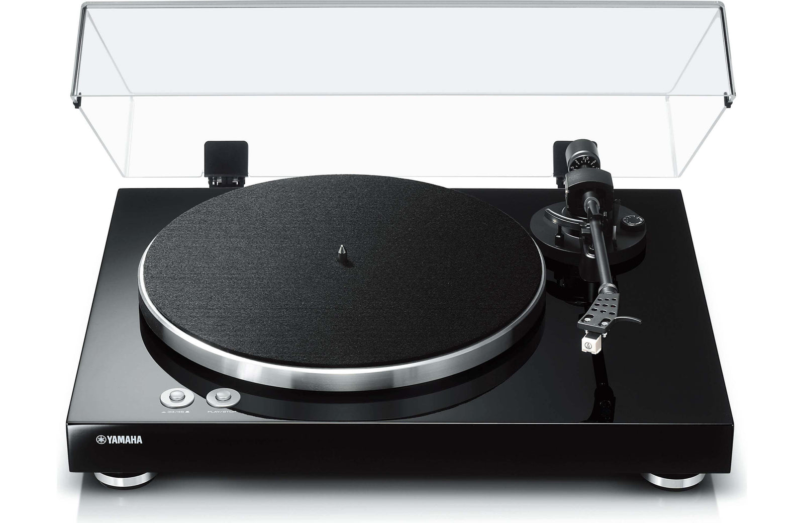 Yamaha TT-S303 Vinyl Belt-Drive Turntable with Ortofon 2M Blue Phono Cartridge Bundle - Safe and Sound HQ