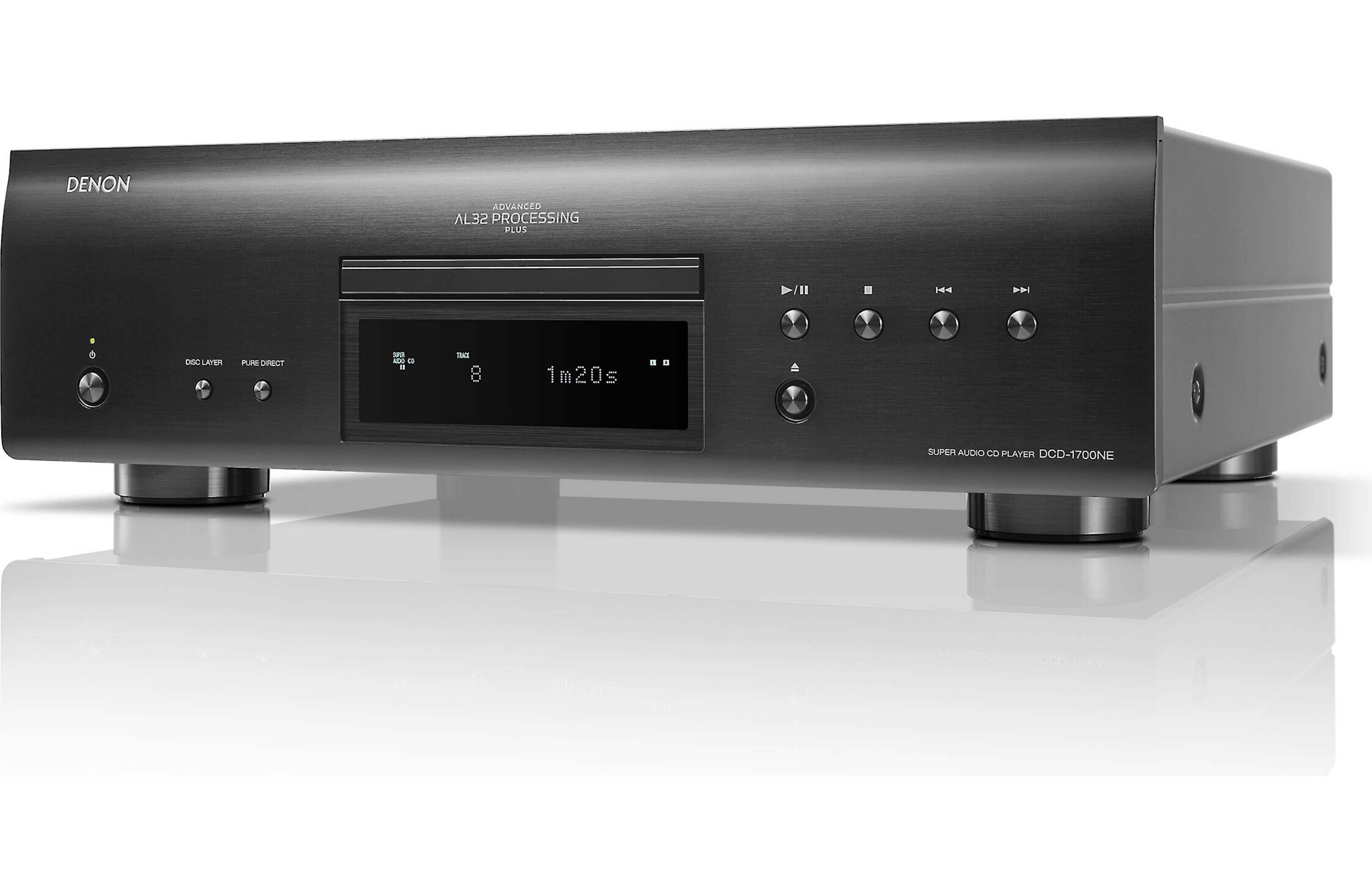 Denon DCD-1700NE CD/SACD player with Advanced AL32 Processing Plus Open Box - Safe and Sound HQ