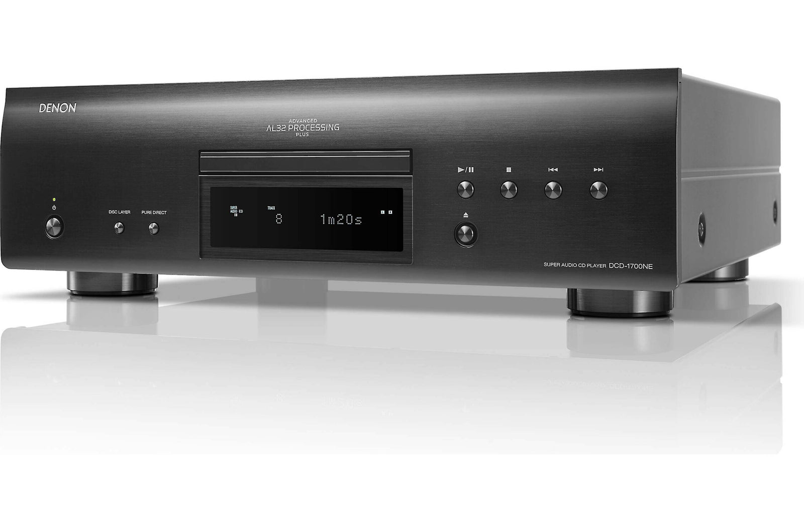 Denon DCD-1700NE CD/SACD player with Advanced AL32 Processing Plus Open Box - Safe and Sound HQ