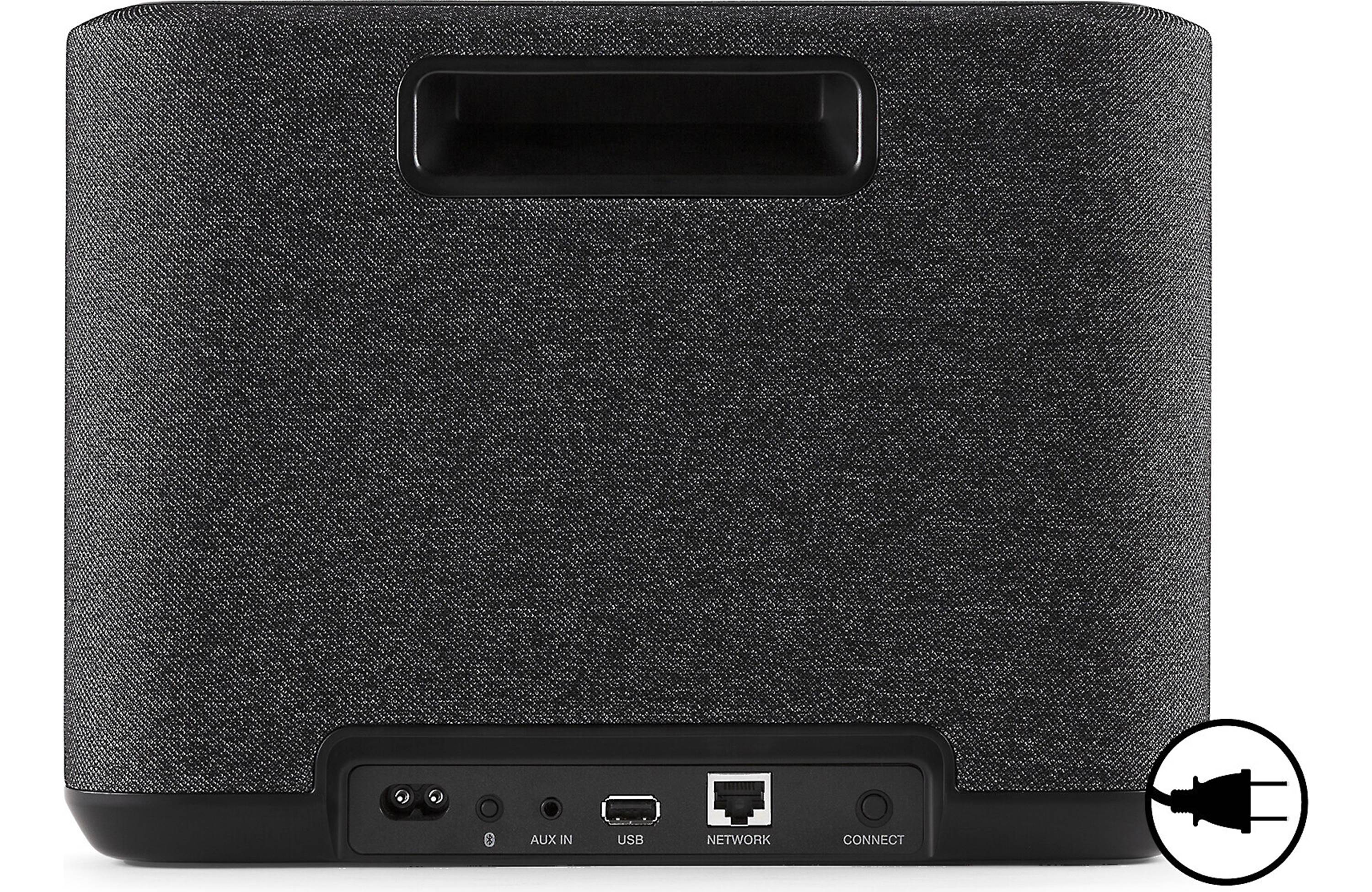 Denon Home 250 Wireless Speaker (Each) back view showing ports and handle design.